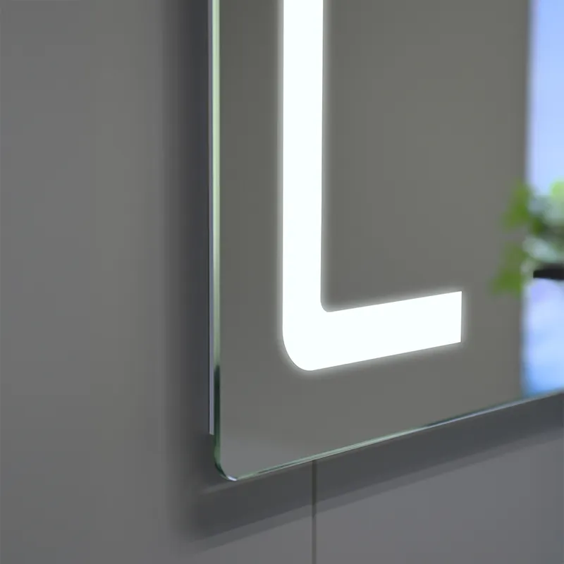 SIMEX MIRROR MSN0824-LED-1127 SILVER IRON FRAME 12W LED WITH FRAME VERTICAL